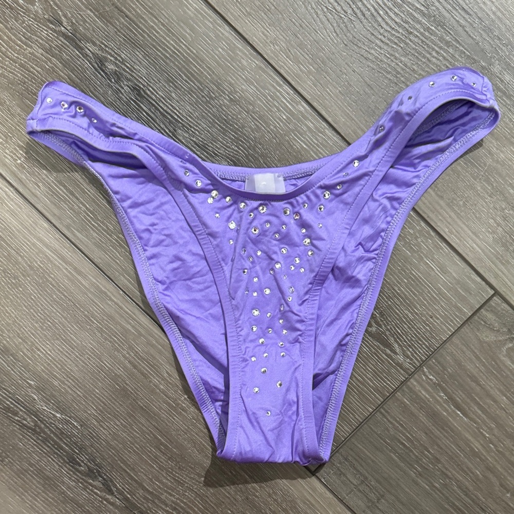 NWOT! Monic Hansen Beachwear Bikini Bottom with Rhinestones